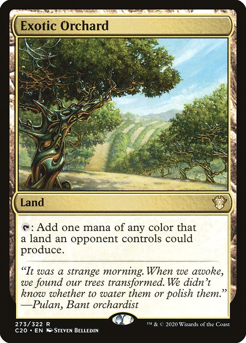 Commander 2020 - 273 - Exotic Orchard - Rare - C - Non-foil