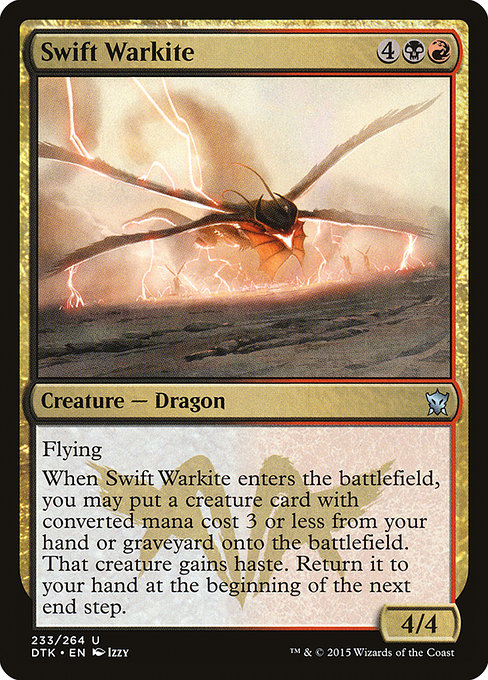 Dragons of Tarkir - 233 - Swift Warkite - Uncommon - BR - Non-foil