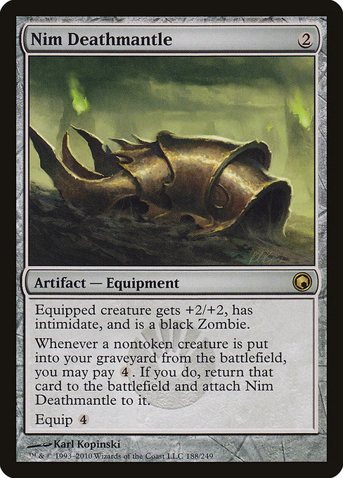 Scars of Mirrodin - 188 - Nim Deathmantle - Rare - C - Non-foil