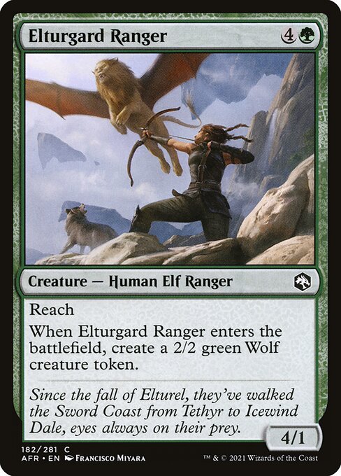 Adventures in the Forgotten Realms - 182 - Elturgard Ranger - Common - G - Non-foil