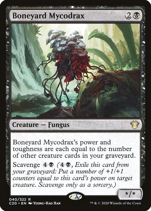 Commander 2020 - 40 - Boneyard Mycodrax - Rare - B - Non-foil