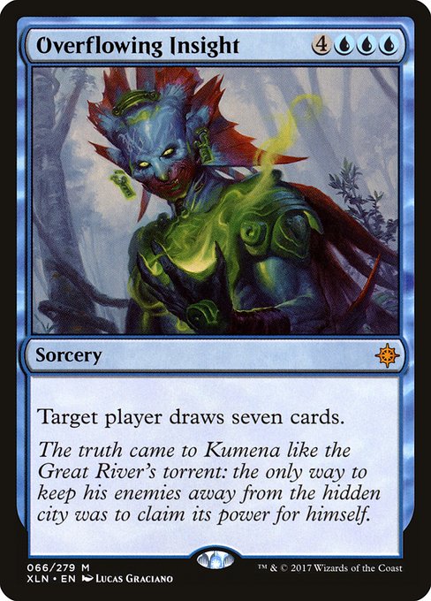 Ixalan - 66 - Overflowing Insight - Mythic - U - Foil