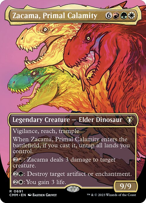 Commander Masters - 691 - Zacama, Primal Calamity - Rare - Multi - Foil