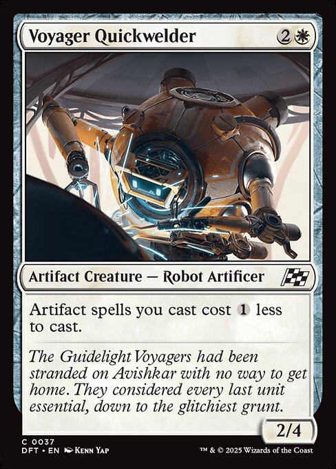 Aetherdrift - 37 - Voyager Quickwelder - Common - W - Non-foil