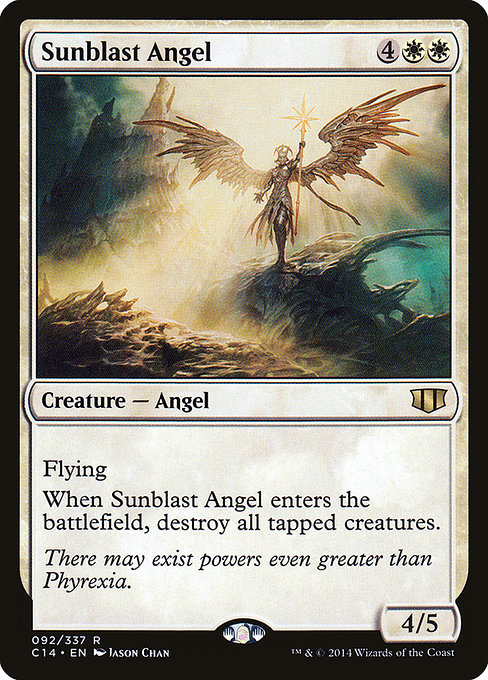 Commander 2014 - 92 - Sunblast Angel - Rare - W - Non-foil
