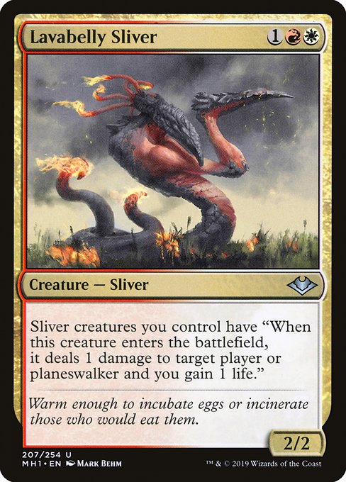 Modern Horizons - 207 - Lavabelly Sliver - Uncommon - WR - Non-foil