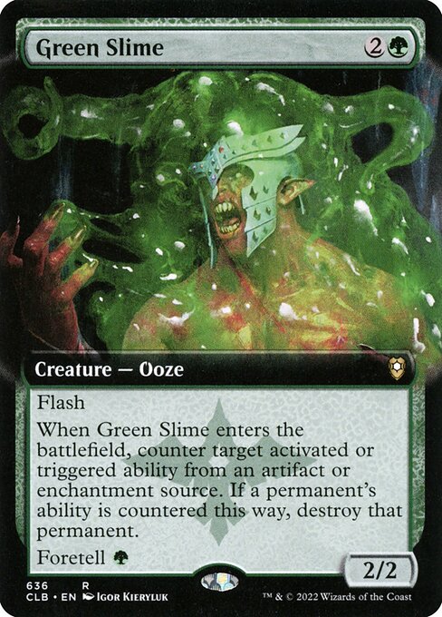 Commander Legends: Battle for Baldur's Gate - 636 - Green Slime - Rare - G - Non-foil