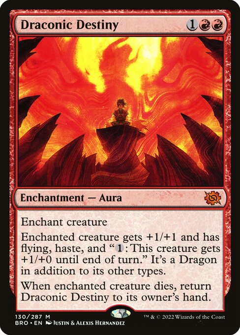 The Brothers' War - 130 - Draconic Destiny - Mythic - R - Non-foil