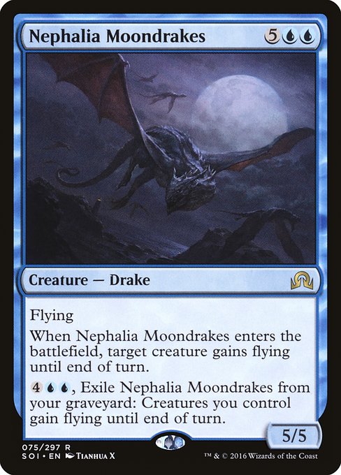 Shadows over Innistrad - 75 - Nephalia Moondrakes - Rare - U - Non-foil