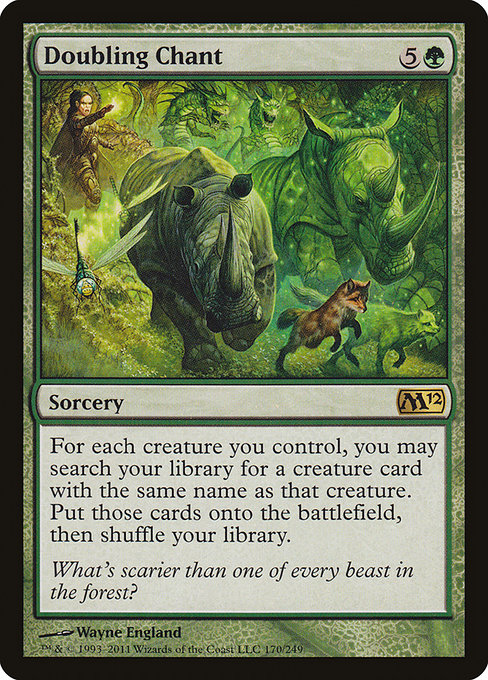 Magic 2012 - 170 - Doubling Chant - Rare - G - Non-foil