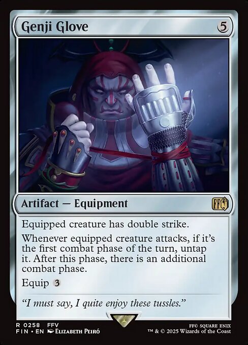 Final Fantasy - 258 - Genji Glove - Rare - C - Non-foil