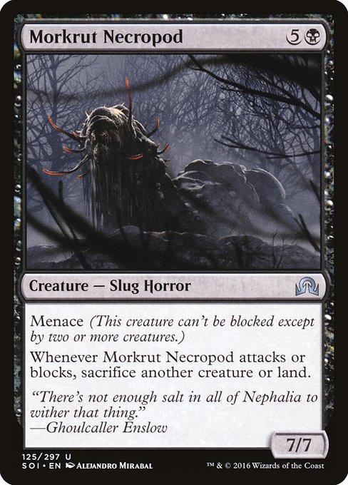 Shadows over Innistrad - 125 - Morkrut Necropod - Uncommon - B - Non-foil