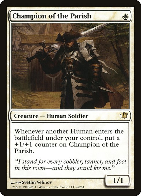 Innistrad - 6 - Champion of the Parish - Rare - W - Non-foil