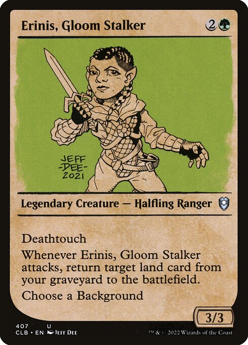 Commander Legends: Battle for Baldur's Gate - 407 - Erinis, Gloom Stalker - Uncommon - G - Non-foil