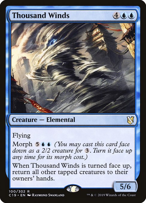 Commander 2019 - 100 - Thousand Winds - Rare - U - Non-foil