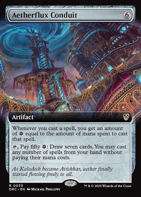 Aetherdrift Commander - 33 - Aetherflux Conduit - Rare - C - Non-foil