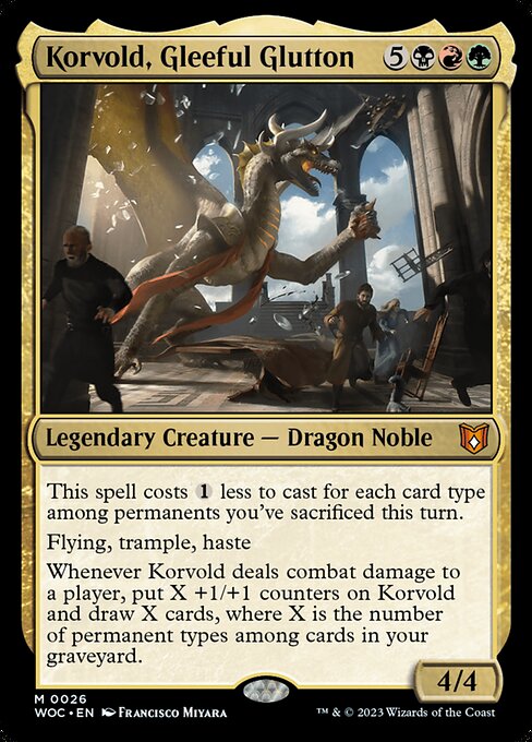 Wilds of Eldraine Commander - 26 - Korvold, Gleeful Glutton - Mythic - Multi - Non-foil
