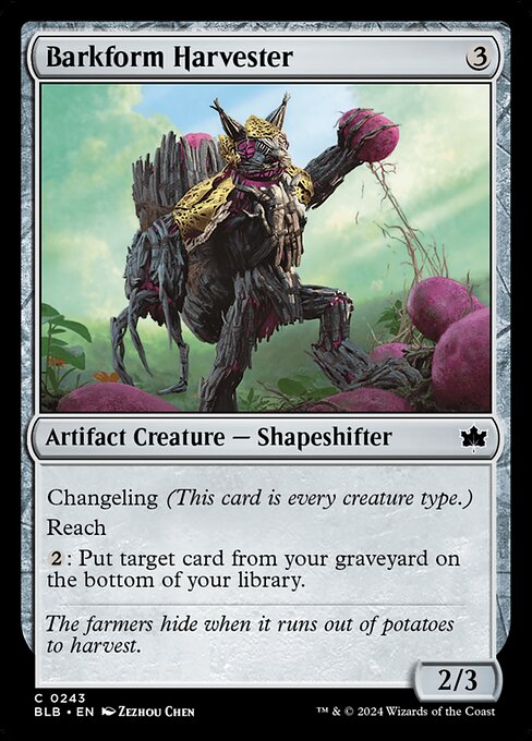 Bloomburrow - 243 - Barkform Harvester - Common - C - Foil