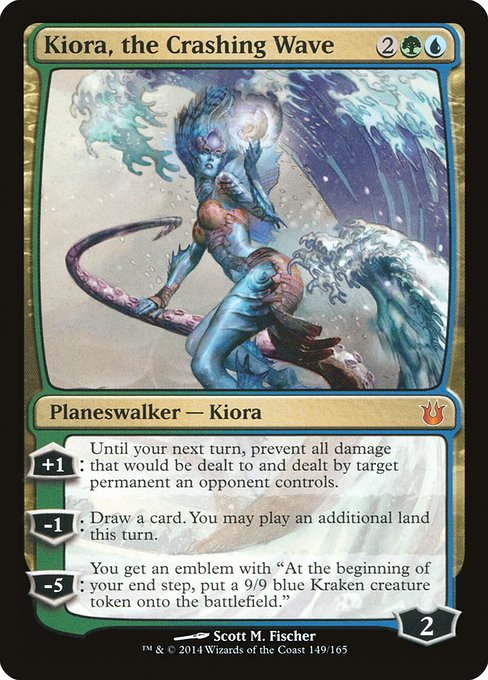 Born of the Gods - 149 - Kiora, the Crashing Wave - Mythic - UG - Non-foil
