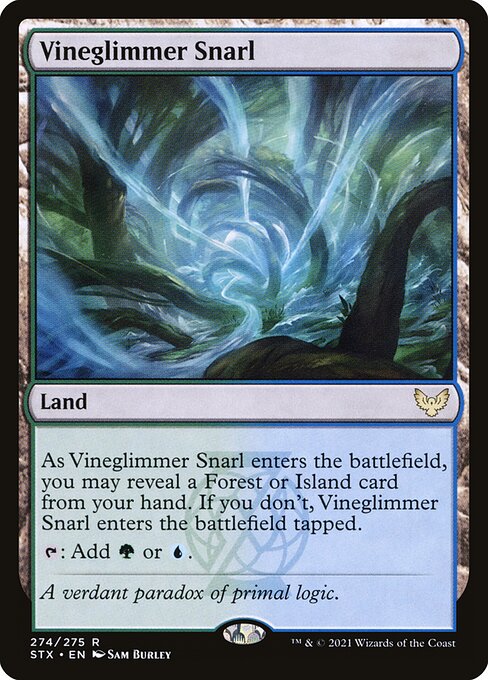 Strixhaven: School of Mages - 274 - Vineglimmer Snarl - Rare - C - Foil