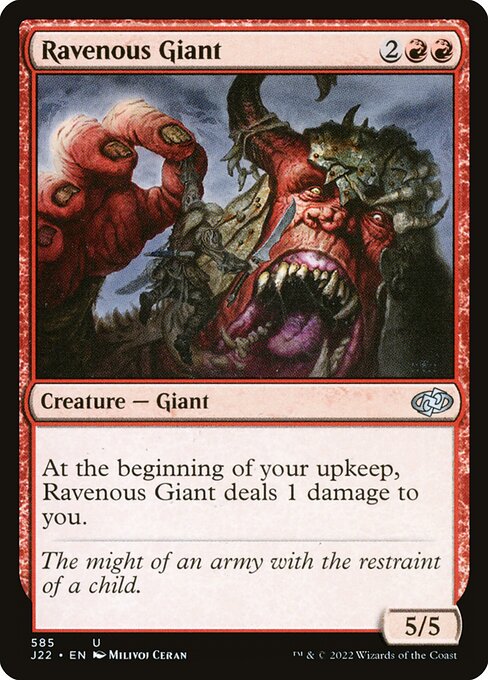 Jumpstart 2022 - 585 - Ravenous Giant - Uncommon - R - Non-foil