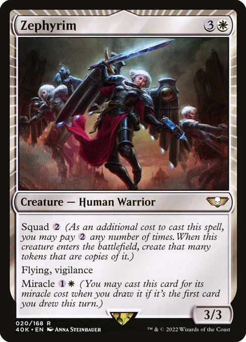 Warhammer 40,000 Commander - 20 - Zephyrim - Rare - W - Non-foil