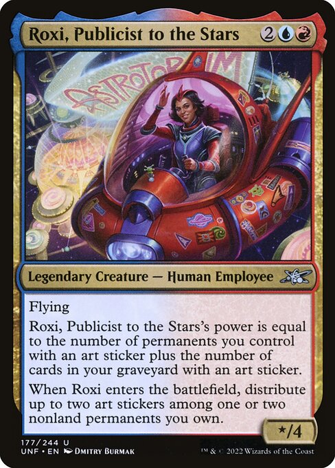 Unfinity - 177 - Roxi, Publicist to the Stars - Uncommon - UR - Foil