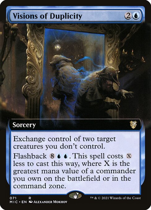 Midnight Hunt Commander - 71 - Visions of Duplicity - Rare - U - Non-foil