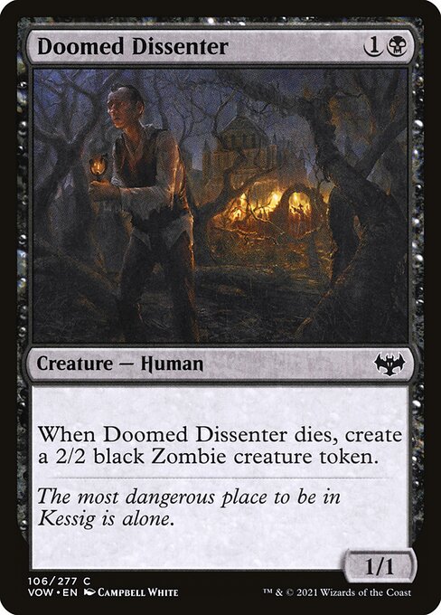 Innistrad: Crimson Vow - 106 - Doomed Dissenter - Common - B - Non-foil
