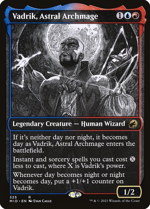 Innistrad: Midnight Hunt - 325 - Vadrik, Astral Archmage - Rare - UR - Foil