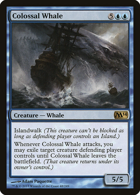 Magic 2014 - 48 - Colossal Whale - Rare - U - Non-foil
