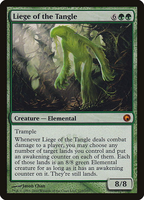Scars of Mirrodin - 123 - Liege of the Tangle - Mythic - G - Non-foil