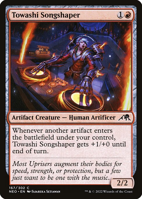 Kamigawa: Neon Dynasty - 167 - Towashi Songshaper - Common - R - Non-foil