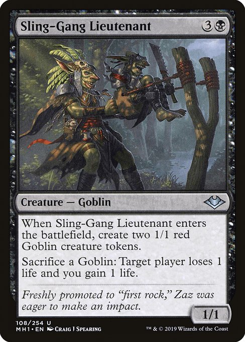 Modern Horizons - 108 - Sling-Gang Lieutenant - Uncommon - B - Non-foil