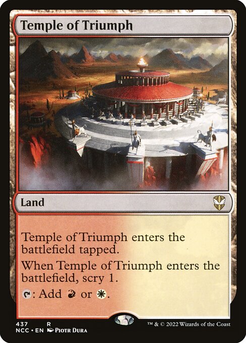 New Capenna Commander - 437 - Temple of Triumph - Rare - C - Non-foil