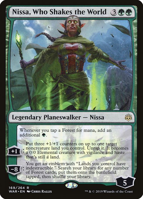 War of the Spark - 169 - Nissa, Who Shakes the World - Rare - G - Non-foil