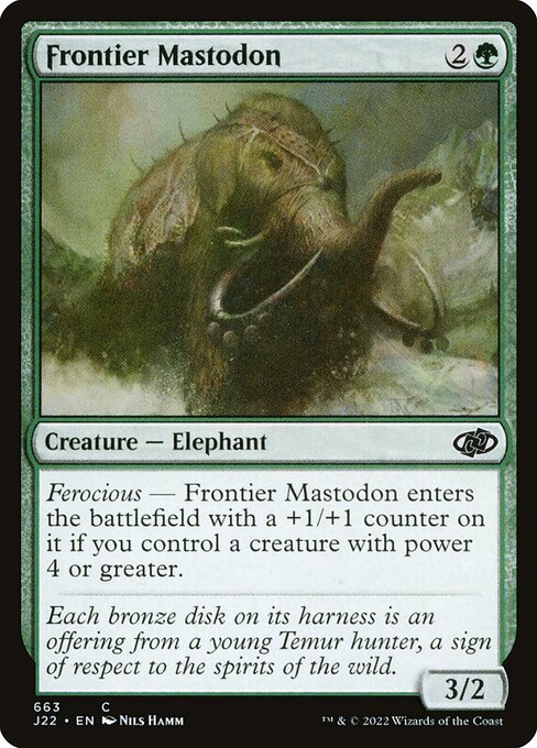 Jumpstart 2022 - 663 - Frontier Mastodon - Common - G - Non-foil