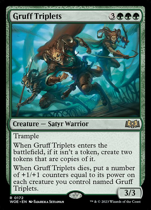 Wilds of Eldraine - 172 - Gruff Triplets - Rare - G - Non-foil
