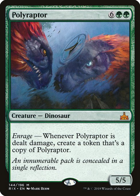 Rivals of Ixalan - 144 - Polyraptor - Mythic - G - Non-foil