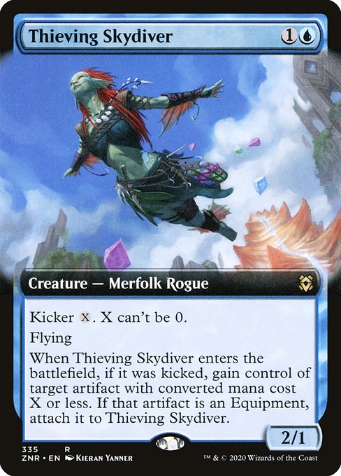Zendikar Rising - 335 - Thieving Skydiver - Rare - U - Non-foil