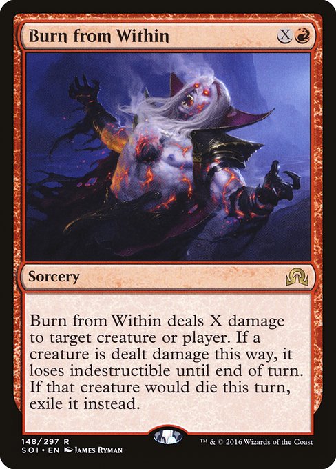 Shadows over Innistrad - 148 - Burn from Within - Rare - R - Non-foil
