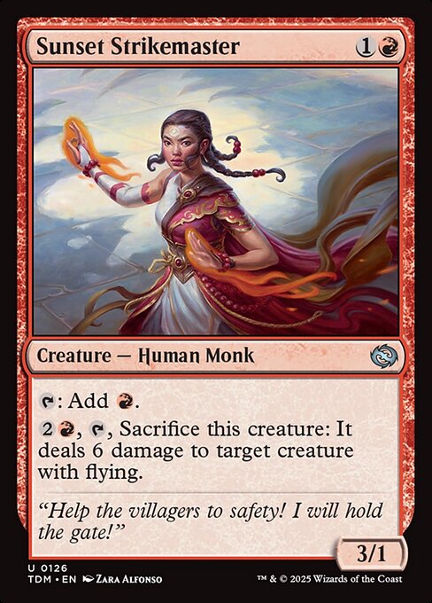 Tarkir: Dragonstorm - 126 - Sunset Strikemaster - Uncommon - R - Non-foil