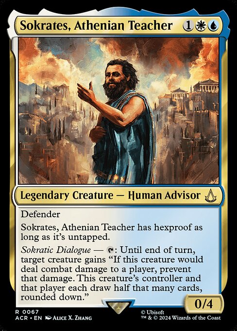 Assassin's Creed - 67 - Sokrates, Athenian Teacher - Rare - WU - Non-foil