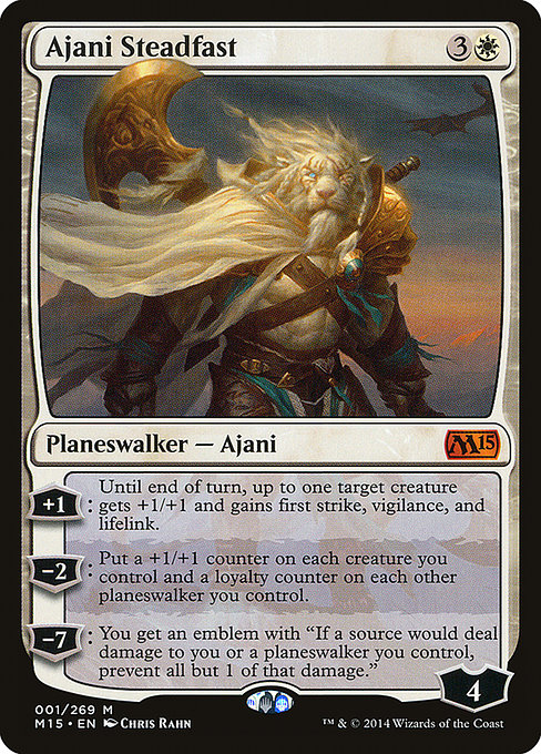 Magic 2015 - 1 - Ajani Steadfast - Mythic - W - Non-foil
