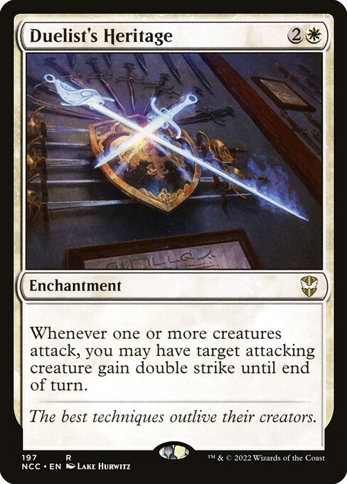 New Capenna Commander - 197 - Duelist's Heritage - Rare - W - Non-foil