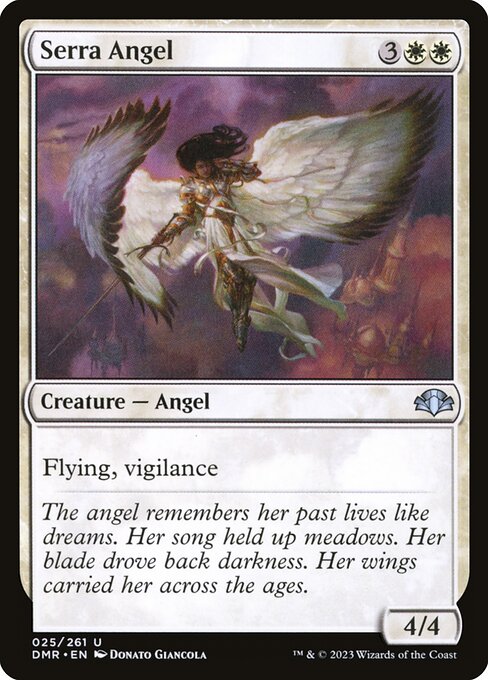 Dominaria Remastered - 25 - Serra Angel - Uncommon - W - Non-foil