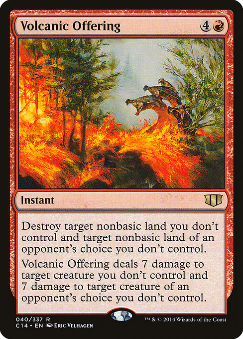 Commander 2014 - 40 - Volcanic Offering - Rare - R - Non-foil