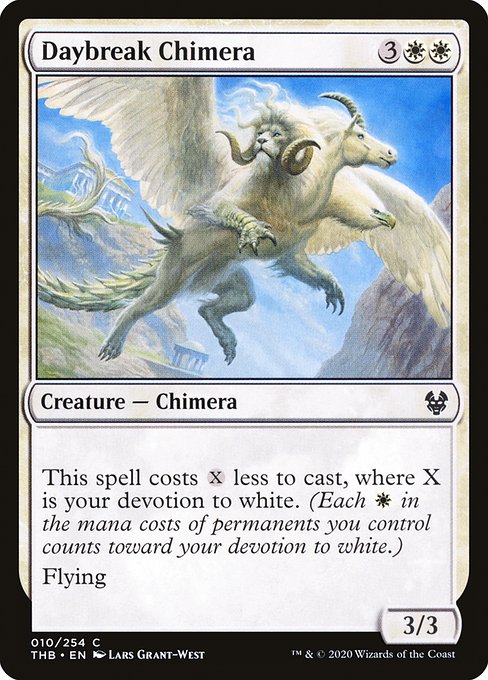 Theros Beyond Death - 10 - Daybreak Chimera - Common - W - Non-foil