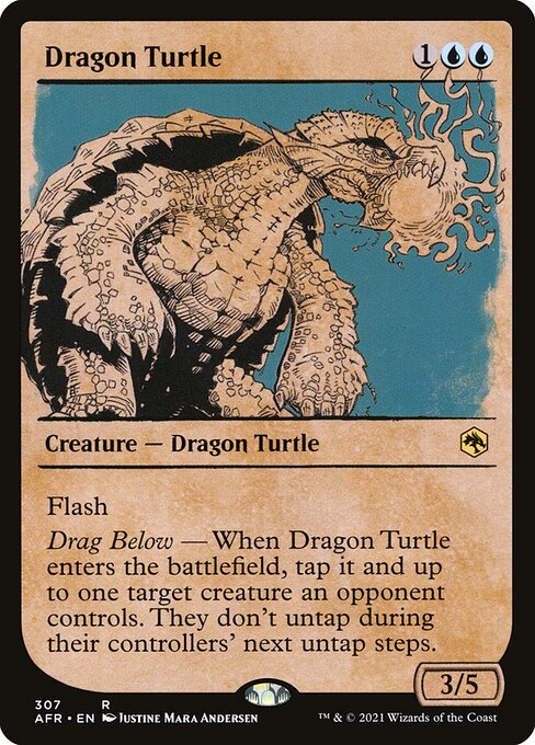 Adventures in the Forgotten Realms - 307 - Dragon Turtle - Rare - U - Foil