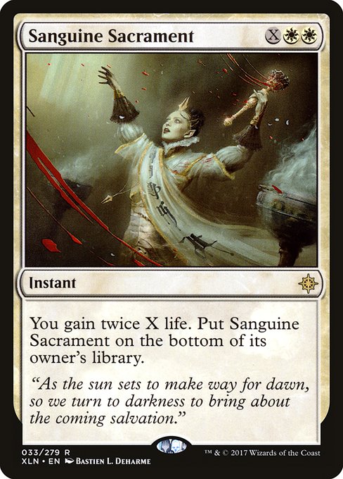 Ixalan - 33 - Sanguine Sacrament - Rare - W - Foil